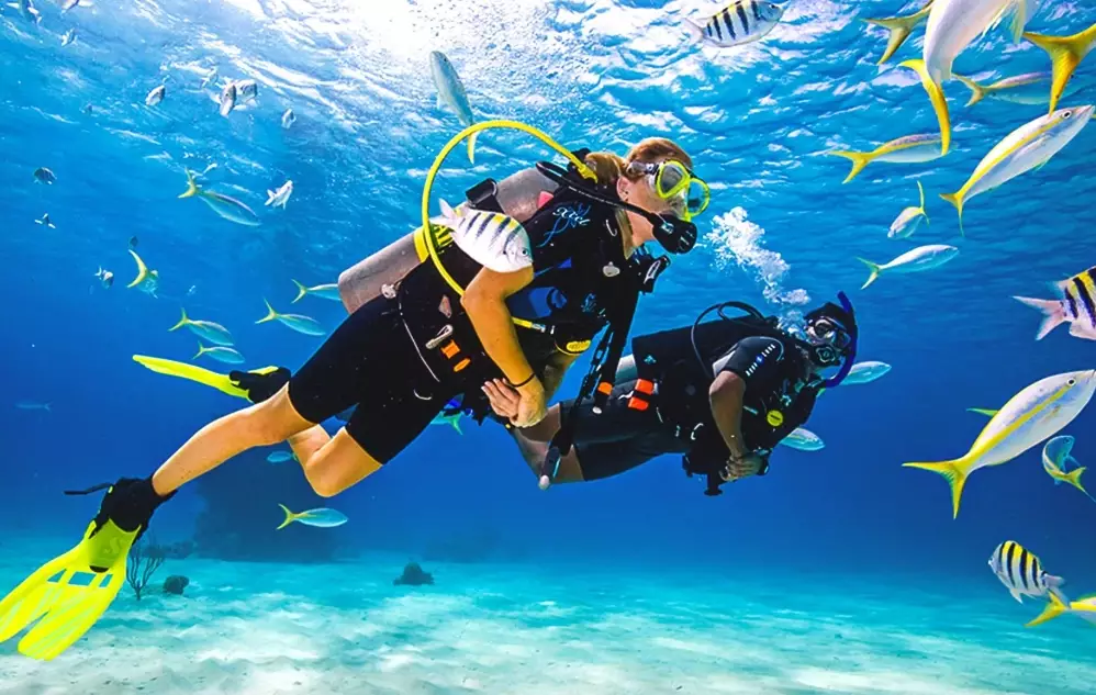 scuba diving steps