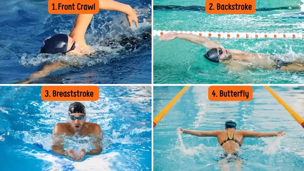 How many techniques are there in swimming?