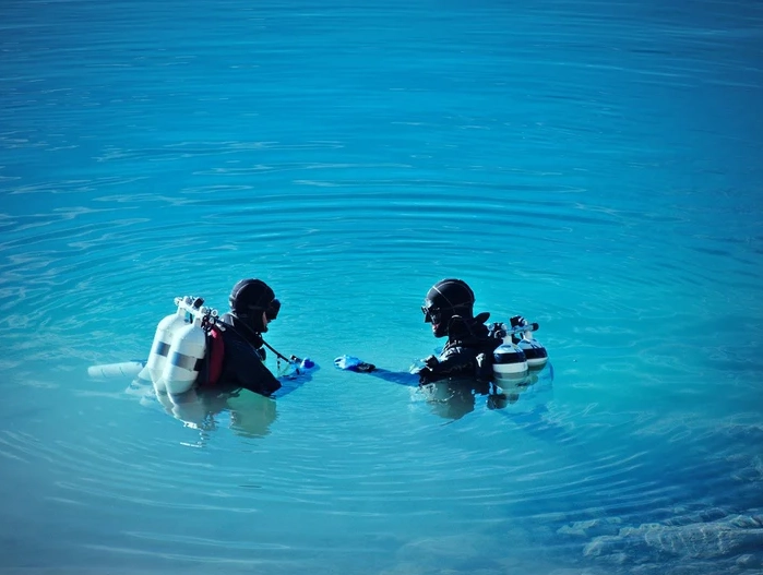 cave diving